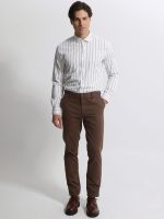Non-Iron Ανδρικό Πουκάμισο 33-7515 Μπεζ Slim-fit - Image 4