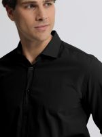 Ανδρικό Πουκάμισο CUSSIUS 33-7522 Μαύρο Slim-fit - Image 4