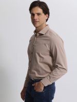 Ανδρικό Πουκάμισο CUSSIUS 33-7522 Μπεζ Slim-fit - Image 2