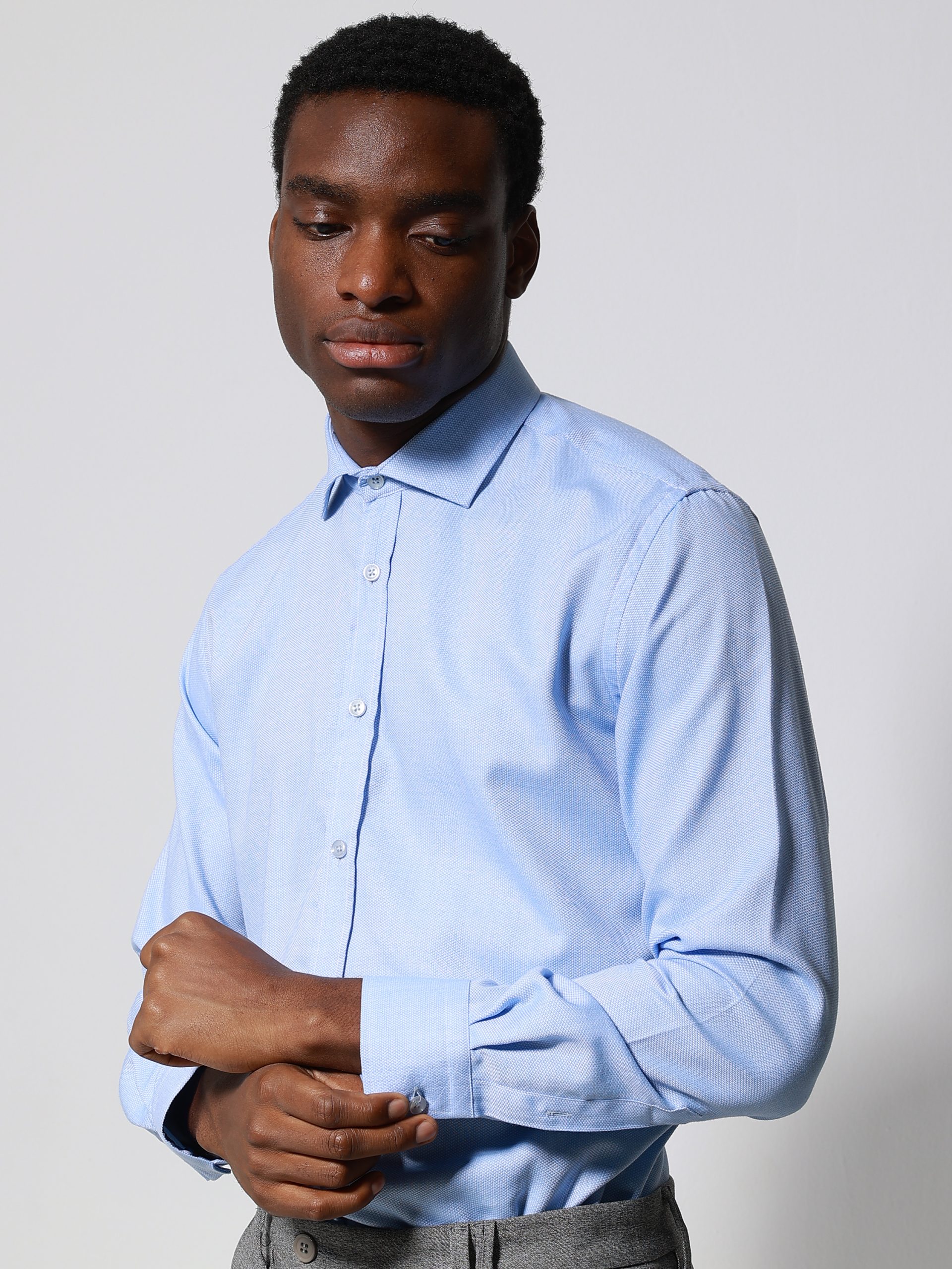 2486 Ανδρικό Πουκάμισο JOAQUIN 33-7521 Light Blue Slim-fit - Image 1