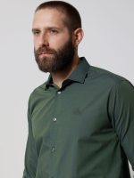 Ανδρικό Πουκάμισο TAILOR-FIT 33-8143 Πράσινο Φαρδιά γραμμή - Image 4
