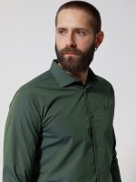 Ανδρικό Πουκάμισο TAILOR-FIT 33-8143 Πράσινο Φαρδιά γραμμή - Image 2