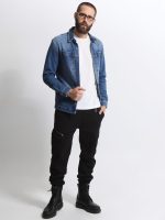 Over Jean Ανδρικό Πουκάμισο 34-213 Blue - Image 2