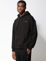 Hoodie Ανδρική Μπλούζα Με Κουκούλα & Τσέπες 34-902 Μαύρο - Image 2