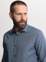 Ανδρικό Πουκάμισο TAILOR-FIT Lucian 33-8176 Μπλε Φαρδιά γραμμή - Image 2