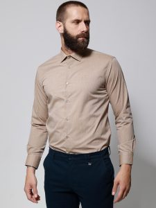 Ανδρικό Πουκάμισο Tailor-Fit SILVIO 33-8168 Sand
