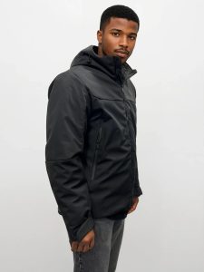 Ανδρικό Jacket Μπουφάν Με Κουκούλα 34-218 Μαύρο